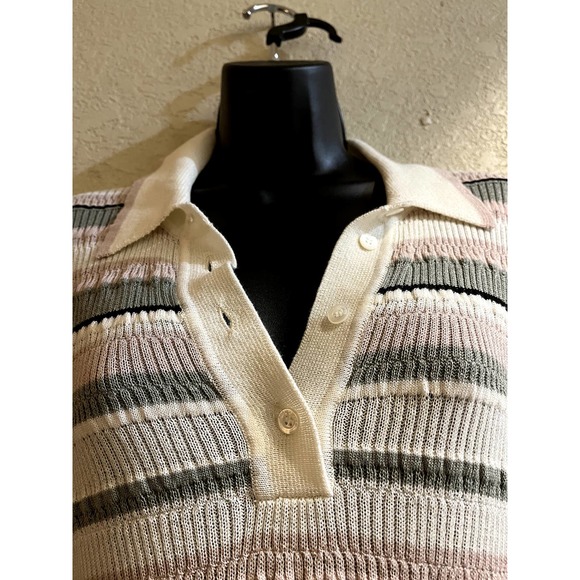 Adam Lippes Striped Midi Polo Dress - Picture 8 of 15